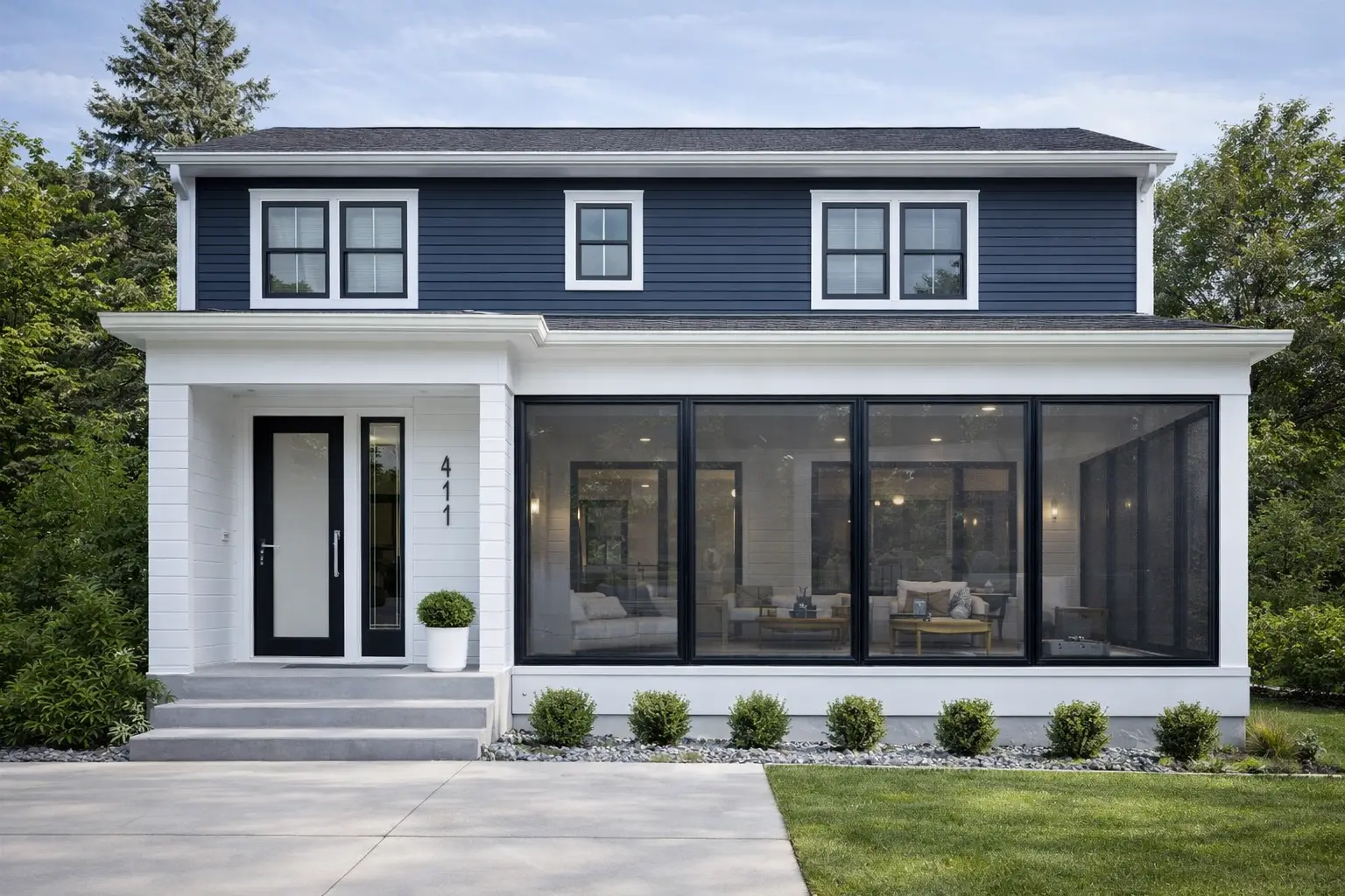 Porch Enclosure In A Modern Home